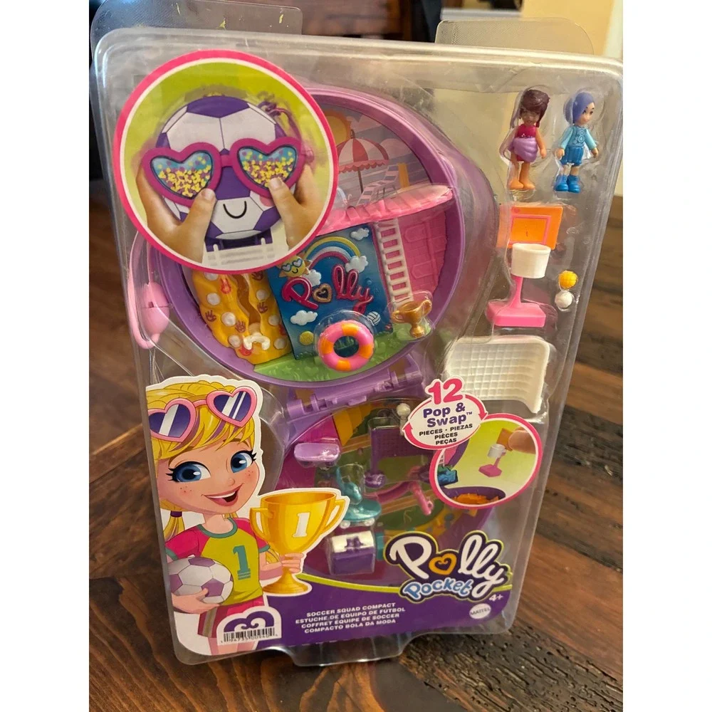 New Polly Pocket Soccer Squad Compact New In Package Dolls Kids Toy Hard To Find